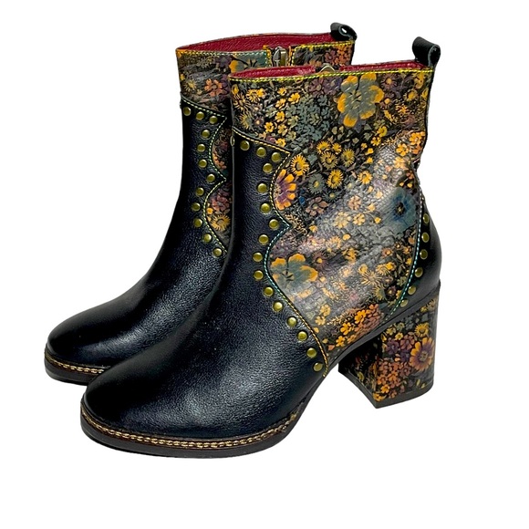 L'Artiste by Spring Step OLEVEA Black Ankle Boot 36 US (5.5-6) - Picture 4 of 7